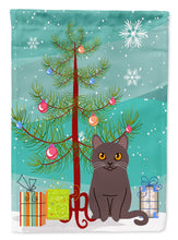 Load image into Gallery viewer, Chartreux Cat Merry Christmas Tree Garden Flag - Outdoor Decorative Yard Flag BB4418GF