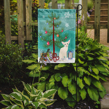 Load image into Gallery viewer, Foreign White Cat Merry Christmas Tree Garden Flag - Outdoor Decorative Yard Flag BB4420GF