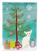Load image into Gallery viewer, Foreign White Cat Merry Christmas Tree Garden Flag - Outdoor Decorative Yard Flag BB4420GF