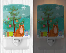 Load image into Gallery viewer, Maine Coon Cat Merry Christmas Tree Ceramic Night Light BB4423CNL