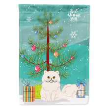 Load image into Gallery viewer, Persian Cat Merry Christmas Tree Flag Canvas House Size BB4425CHF