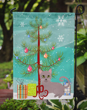 Load image into Gallery viewer, Russian Blue Cat Merry Christmas Tree Garden Flag - Outdoor Decorative Yard Flag BB4427GF