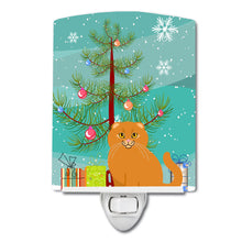 Load image into Gallery viewer, Scottish Fold Cat Merry Christmas Tree Ceramic Night Light BB4428CNL