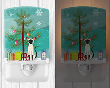 Load image into Gallery viewer, Siamese Cat Merry Christmas Tree Ceramic Night Light BB4429CNL