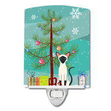 Load image into Gallery viewer, Siamese Cat Merry Christmas Tree Ceramic Night Light BB4429CNL