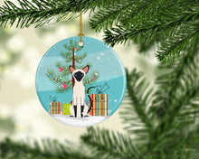 Load image into Gallery viewer, Siamese Cat Merry Christmas Tree Ornament - Round Ceramic Ornament – Artist-Designed Keepsake Decoration BB4429CO1