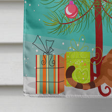 Load image into Gallery viewer, Sokoke Cat Merry Christmas Tree Flag Canvas House Size BB4431CHF