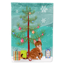 Load image into Gallery viewer, Sokoke Cat Merry Christmas Tree Flag Canvas House Size BB4431CHF