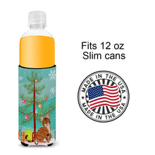 Load image into Gallery viewer, Sokoke Cat Merry Christmas Tree   Hugger for slim cans BB4431MUK