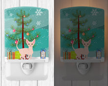 Load image into Gallery viewer, Sphynx Cat Merry Christmas Tree Ceramic Night Light BB4432CNL
