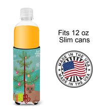 Load image into Gallery viewer, Tonkinese Cat Merry Christmas Tree   Hugger for slim cans BB4433MUK