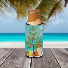 Load image into Gallery viewer, Merry Christmas Tree Ural Rex Cat   Hugger for slim cans BB4435MUK