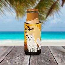 Load image into Gallery viewer, Halloween Turkish Angora Cat   Hugger for slim cans BB4438MUK
