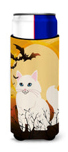 Load image into Gallery viewer, Halloween Turkish Angora Cat   Hugger for slim cans BB4438MUK