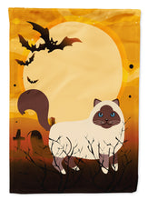 Load image into Gallery viewer, Halloween Birman Cat Flag Canvas House Size BB4441CHF