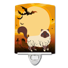 Load image into Gallery viewer, Halloween Birman Cat Ceramic Night Light BB4441CNL