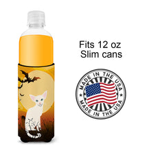 Load image into Gallery viewer, Halloween Foreign White Cat   Hugger for slim cans BB4445MUK