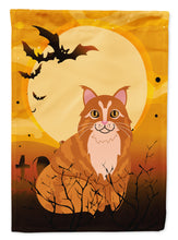 Load image into Gallery viewer, Halloween Maine Coon Cat Flag Canvas House Size BB4448CHF