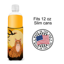 Load image into Gallery viewer, Halloween Maine Coon Cat   Hugger for slim cans BB4448MUK