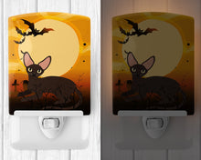 Load image into Gallery viewer, Halloween Peterbald Cat Ceramic Night Light BB4451CNL