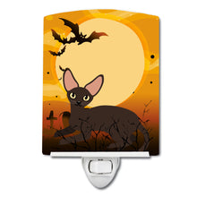 Load image into Gallery viewer, Halloween Peterbald Cat Ceramic Night Light BB4451CNL