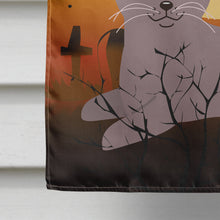 Load image into Gallery viewer, Halloween Russian Blue Cat Flag Canvas House Size BB4452CHF