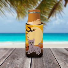 Load image into Gallery viewer, Halloween Russian Blue Cat   Hugger for slim cans BB4452MUK