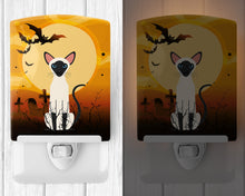 Load image into Gallery viewer, Halloween Siamese Cat Ceramic Night Light BB4454CNL