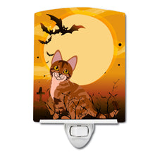 Load image into Gallery viewer, Halloween Sokoke Cat Ceramic Night Light BB4456CNL