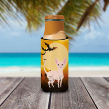 Load image into Gallery viewer, Halloween Sphynx Cat   Hugger for slim cans BB4457MUK