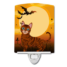 Load image into Gallery viewer, Halloween Toyger Cat Ceramic Night Light BB4459CNL