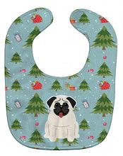Load image into Gallery viewer, Christmas Pug Cream Baby Bib BB4664BIB