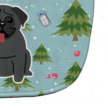 Load image into Gallery viewer, Christmas Pug Black Baby Bib BB4666BIB