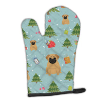 Load image into Gallery viewer, Christmas Pug Brown Oven Mitt BB4667OVMT