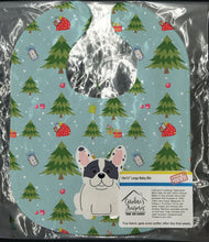 Load image into Gallery viewer, Christmas French Bulldog Piebald Baby Bib BB4671BIB