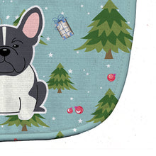 Load image into Gallery viewer, Christmas French Bulldog Black White Baby Bib BB4672BIB