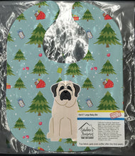 Load image into Gallery viewer, Christmas Mastiff White Baby Bib BB4677BIB