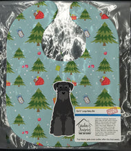 Load image into Gallery viewer, Christmas Standard Schnauzer Black Baby Bib BB4692BIB