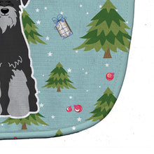 Load image into Gallery viewer, Christmas Standard Schnauzer Black Grey Baby Bib BB4694BIB