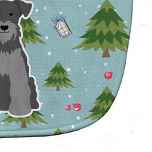 Load image into Gallery viewer, Christmas Miniature Schanuzer Black Silver Baby Bib BB4712BIB
