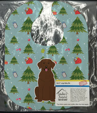 Load image into Gallery viewer, Christmas Chocolate Labrador Baby Bib BB4716BIB