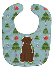 Load image into Gallery viewer, Christmas Chocolate Labrador Baby Bib BB4716BIB