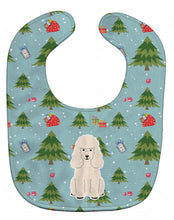 Load image into Gallery viewer, Christmas Poodle White Baby Bib BB4730BIB