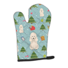 Load image into Gallery viewer, Christmas Poodle White Oven Mitt BB4730OVMT