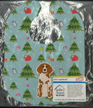 Load image into Gallery viewer, Christmas Brittany Spaniel Baby Bib BB4732BIB