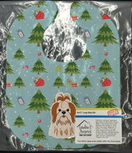 Load image into Gallery viewer, Christmas Shih Tzu Red White Baby Bib BB4747BIB