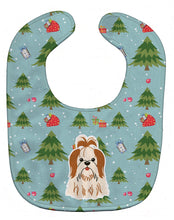 Load image into Gallery viewer, Christmas Shih Tzu Red White Baby Bib BB4747BIB