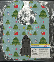 Load image into Gallery viewer, Christmas Cocker Spaniel Black Baby Bib BB4752BIB