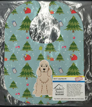 Load image into Gallery viewer, Christmas Cocker Spaniel Buff Baby Bib BB4754BIB
