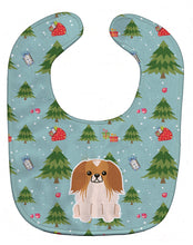 Load image into Gallery viewer, Christmas Pekingnese Red White Baby Bib BB4763BIB